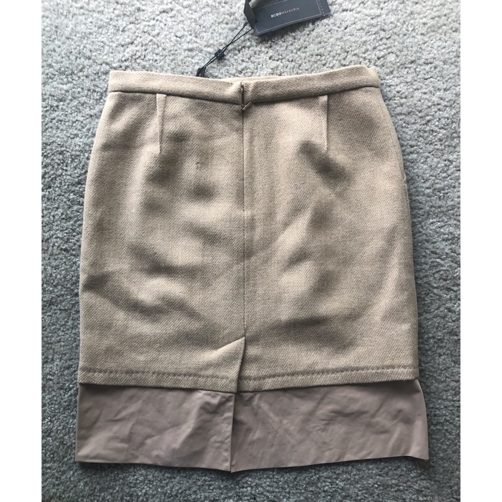 BNWT BCBGMAXAZRIA Camel Jenna Pencil Skirt - Picture 4 of 12